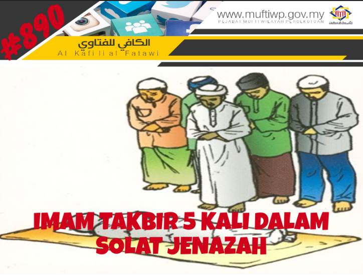 Dalam salat jenazah jumlah takbirnya sebanyak